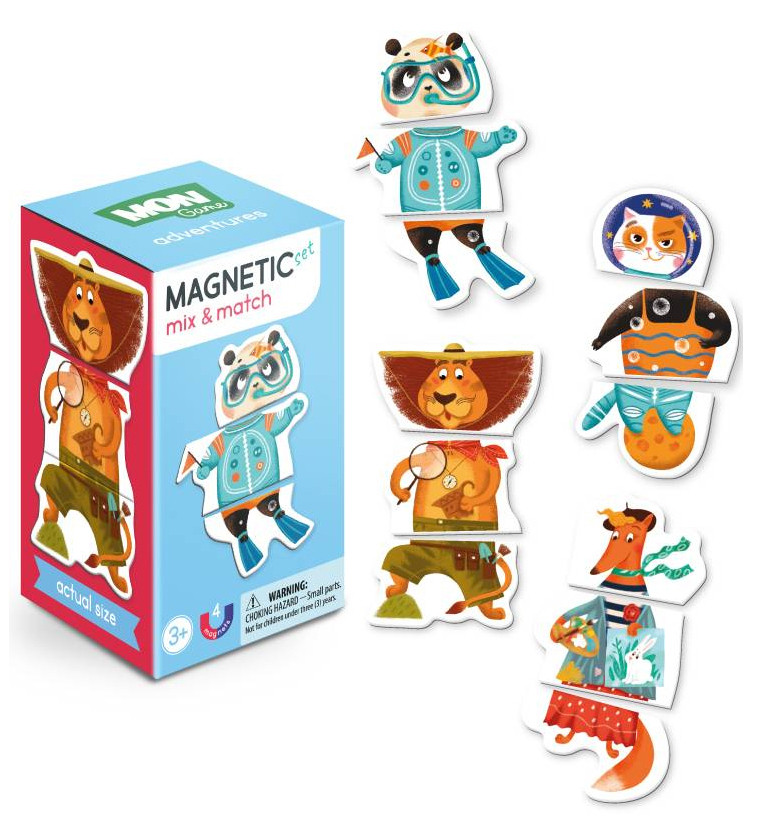 Магнитная игра "Приключения животных", Dodo, 12 элементов, 12×7×7 см. (200216) - фото 1 - id-p1640882743