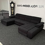 Новий п-подібний диван в тканині з Європи, фото 6