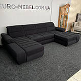 Новий п-подібний диван в тканині з Європи, фото 2