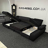 Новий п-подібний диван в тканині з Європи, фото 5
