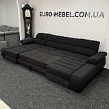 Новий п-подібний диван в тканині з Європи, фото 8
