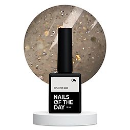 Світловідбиваюча база для нігтів NAILSOFTHEDAY Reflective 04, 10 мл