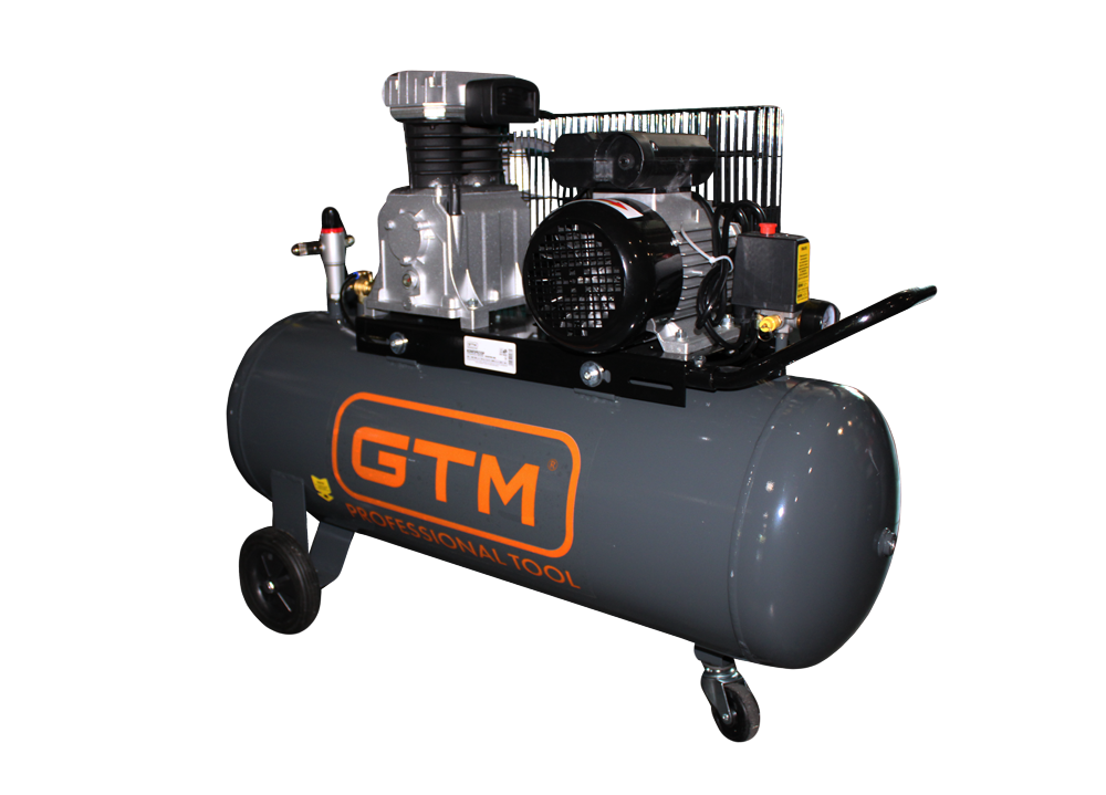 Поршневий повітряний компресор 100 л GTM KCH2070B-100L ремінний