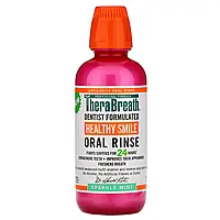 TheraBreath, Healthy Smile, ополаскиватель для полости рта, мята с блеском, 473 мл (16 жидк. Унций) Киев