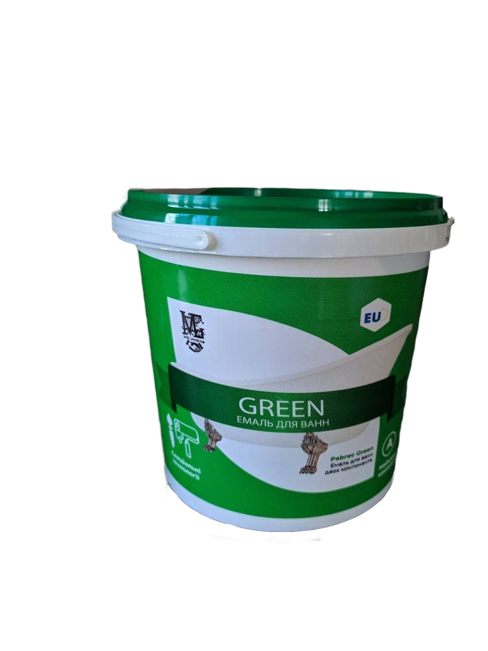 Емаль для ванн Green, білий глянець 1.5-1.7м Kings