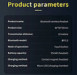 Навушники бездротові TWS TG02 Bluetooth 5.2 + Powerbank, фото 4