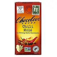 Chocolove, чили моле в горьком темном шоколаде, 70% какао, 90 г (3,2 унции) Киев