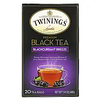 Twinings, черный чай премиальной качества, черная смородина, 20 чайных пакетиков, 40 г (1,41 унции) в Украине