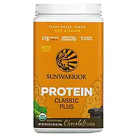 Sunwarrior, Protein Classic Plus , Plant Based, Chocolate, 1.65 lb (750 g) в Украине