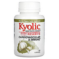 Kyolic, Aged Garlic Extract, повышенная сила действия, 60 капсул Днепр