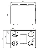 Припливно-витяжна установка з рекуперацією тепла WANAS 615V HI-TECH з ентальпійним теплообмінником, фото 2