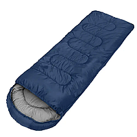 Спальний мішок (спальник) ковдра з капюшоном E-Tac SB-01 Navy Blue