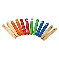 Nino Coloured Claves Set 6pc