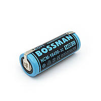 Аккумулятор Li-Ion NCM 18490 Bossman 1400 mAh c контактами под пайку