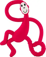 Matchstick Monkey Прорезыватель силиконовый Обезьянка 14 см Red (MM-DMT-004) Кпасный