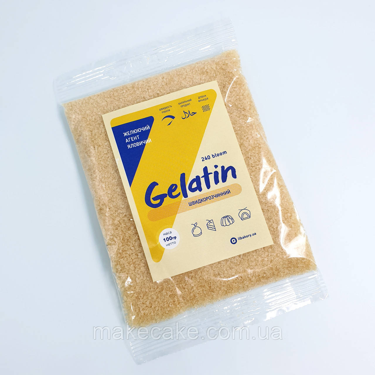 Желатин швидкорозчинний ilbakery 240 Bloom 100 г, фото 1
