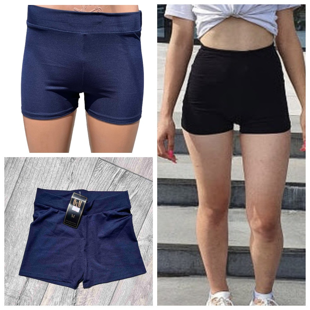 Жіночі шорти велосипедки чорні, р.46-48, фото 1