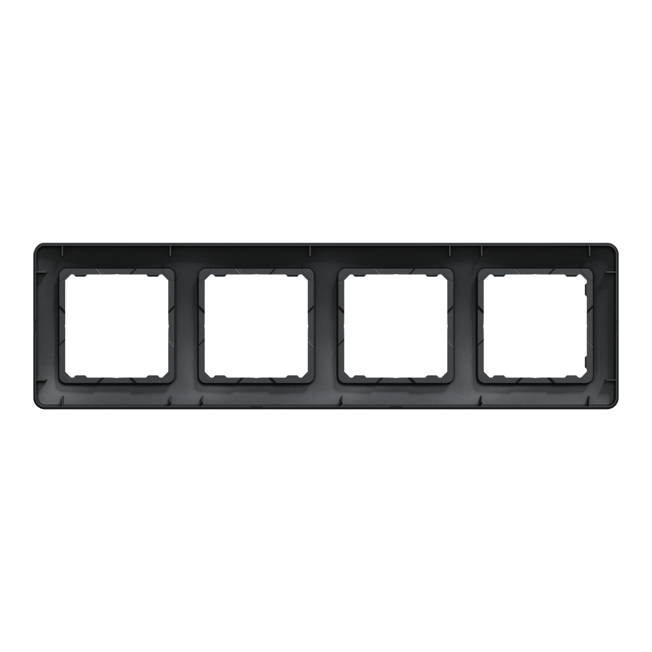Рамка 4-постова Чорний Sedna Design Schneider Electric SDD314804