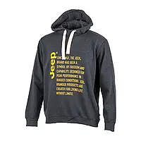 Чоловіче Худі JEEP HOODED SWEATSHIRT Since 1941 Сіре M (O102569-J867 M)