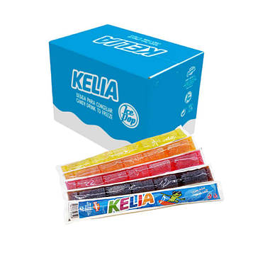 Сік для замороження Kelia Ice Pops кола, апельсин, полуниця та лимон, 45 мл, 120 шт/ящ