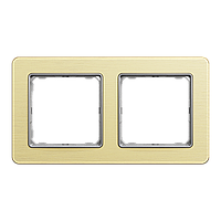 Рамка 2-постовая Матовое золото Sedna Elements Schneider Electric SDD371802