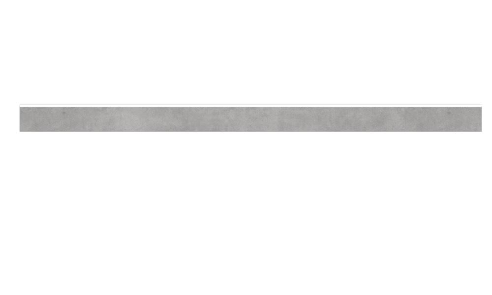 Керамічний плінтус Allore Group Concrete Grey F PC R Mat 1 7х120