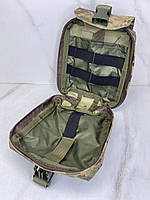 Аптечка подсумок для РПС и плитоноски с системой МОЛЛИ военная сумка аптечка армейская. Пиксель