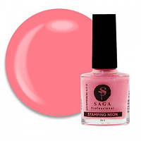 Лак-фарба для стемпінгу Saga Professional Stamping Neon 01 рожевий 8 мл