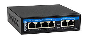 PoE-комутатор 4 порти SEVEN P-7324
