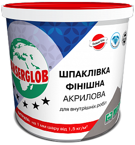 Шпаклівка фінішна акрилова для внутрішніх робіт Anserglob 1,5кг
