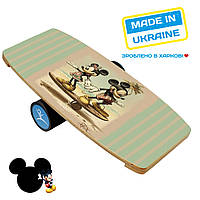 Балансборд InGwest Баланс борд Mickey and Minnie Mouse с прорезиненным роллером