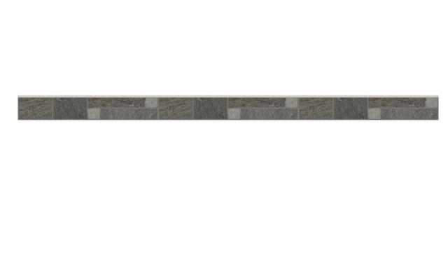 Керамічний плінтус Golden Tile MISTO MATTONE Сірий 3F2830 7х40
