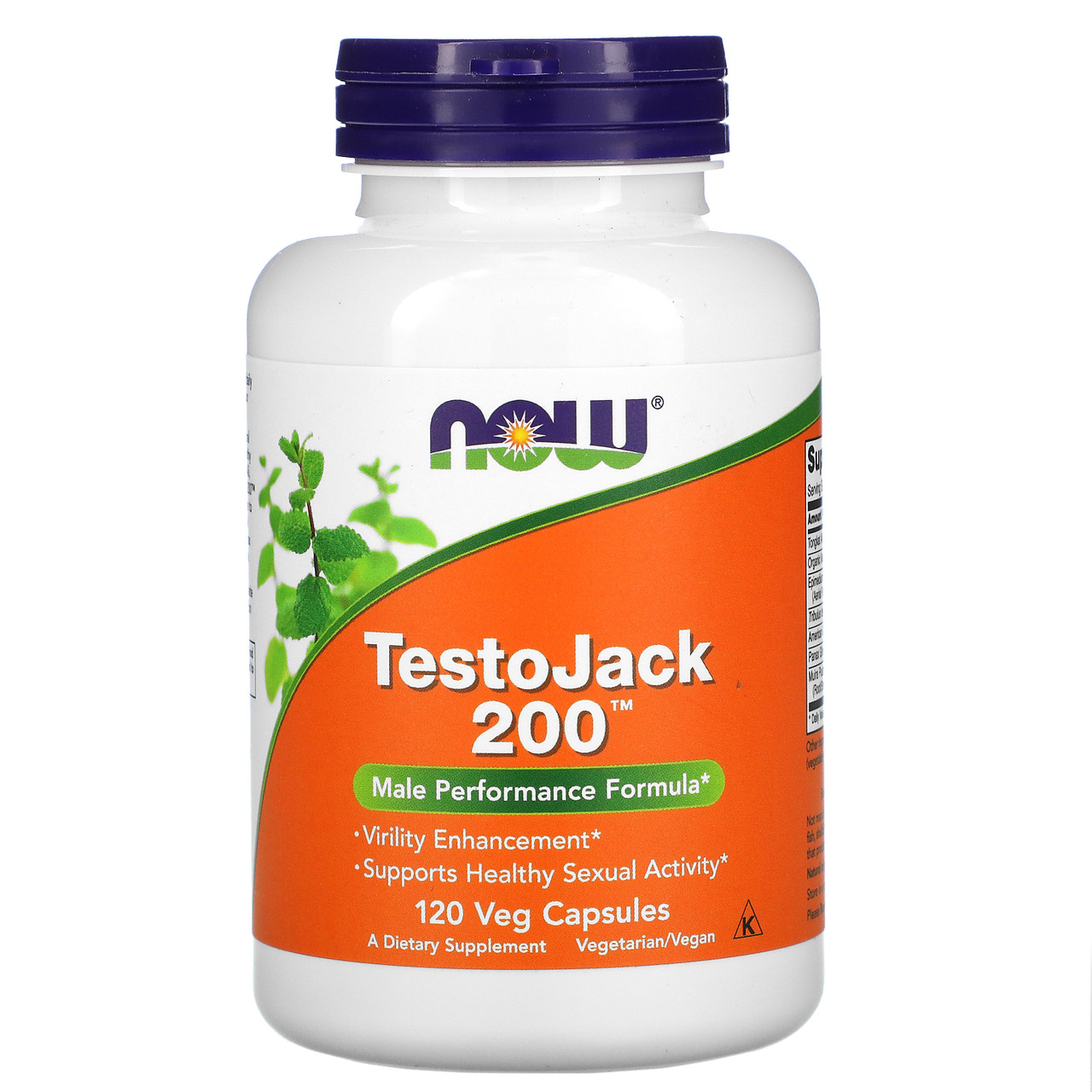 Now Foods, TestoJack 200, 120 рослинних капсул купити, Київ
