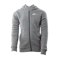 Детская Кофта Nike B NSW HOODIE FZ CLUB Серый S (BV3699-091 S)