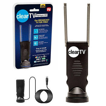 Цифрова ТВ антена для Т2 Clear TV Premium HD / Антена для цифрового телебачення / Телевізійна антена