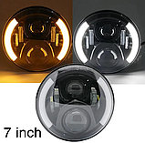 Фари 7 дюймів 8 видів Ніва Волга Toyota FJ Гелендваген Ваз Камаз Газ, фото 5