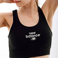 Женский Топ New Balance Essentials Reimagined Bra Черный S (WB31500BK)