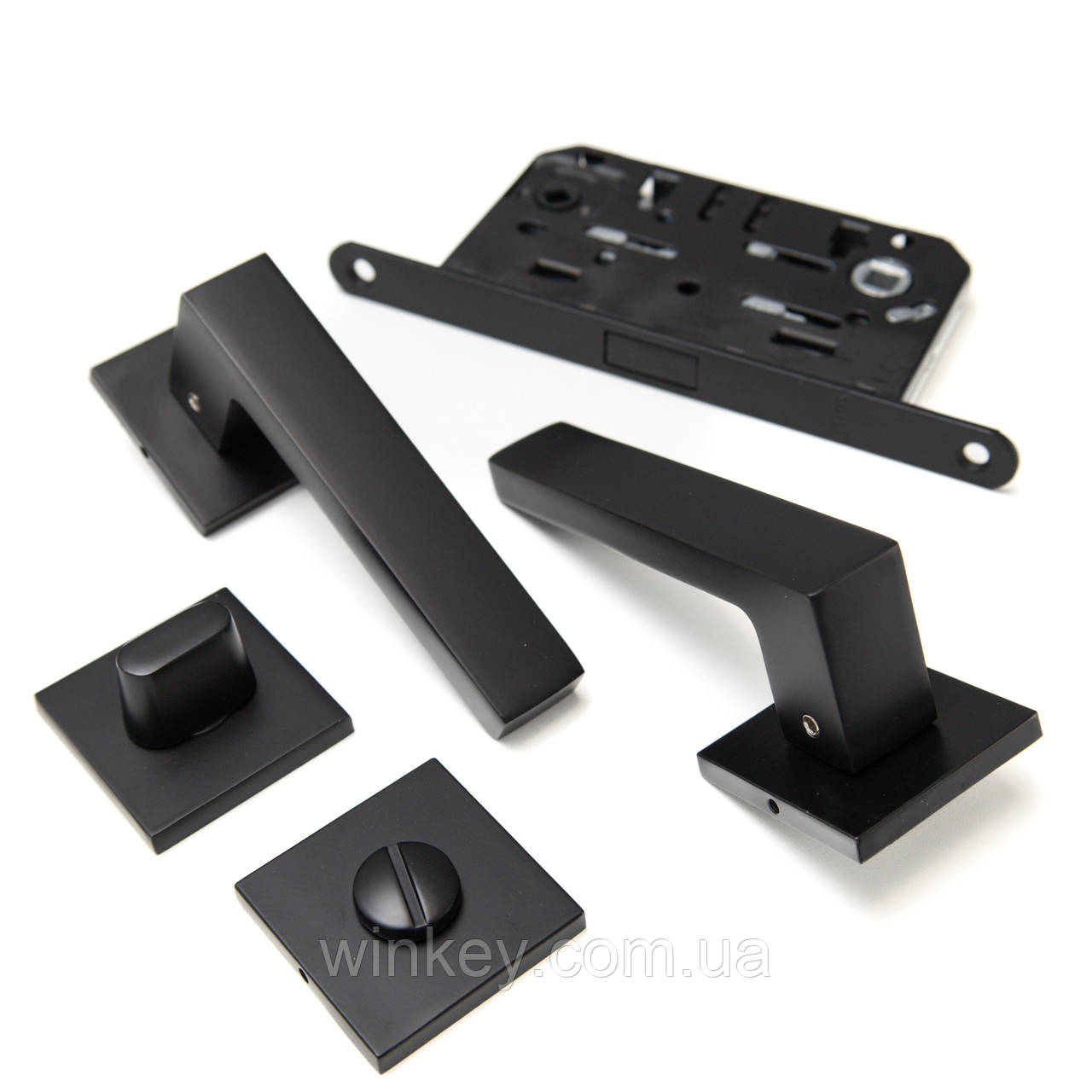 Ручка міжкімнатна комплект SIBA ECO NEMRUT Black