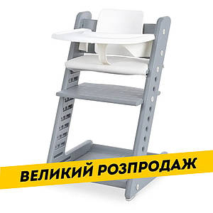 Стільчик трансформер для годування (зростаючий) EL CAMINO ME 1101 STAGE Gray Сірий