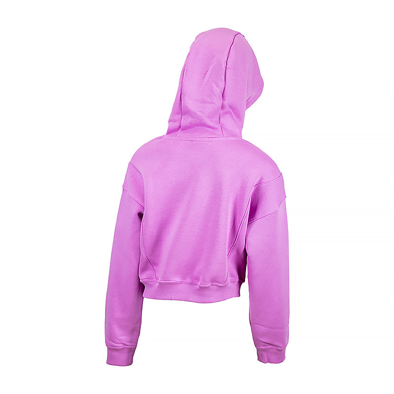 Crop top hoodie purple