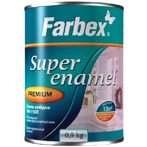 Емаль алкідна ПФ-115П срібляста ТМ ""Farbex"" -0,3 кг.