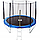 Батут для дітей Atleto 252 см із захисною сіткою та драбиною, Дитячий спортивний батут для дому Planetsport, фото 2