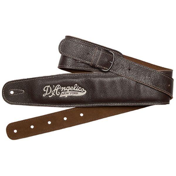 DAngelico Leather Guitar Strap Brown