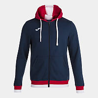 Мужская спортивная кофта Joma CONFORT II ZIP-UP HOODIE синий,красный M 101963.336 M