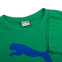 Детская Футболка Puma Classics Logo Tee Зеленый 164 (53952636)