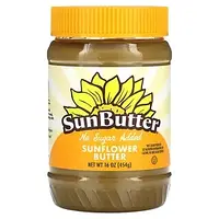 SunButter, Подсолнечное масло, без добавления сахара, 454 г (16 унций) Киев