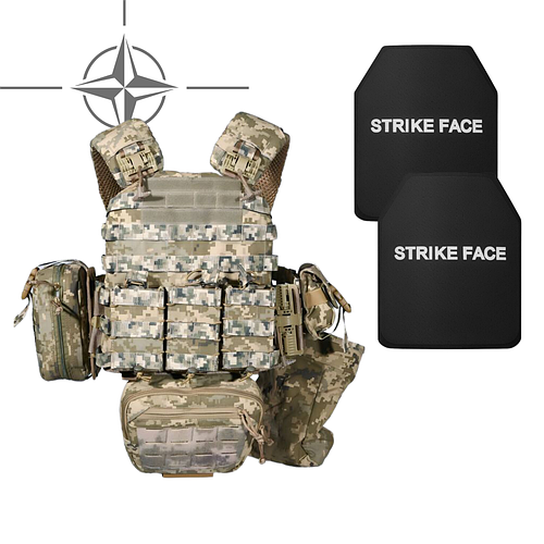 Купити Бронежилет 6 класу "FAM" з плитами NIJ-IV із захистом піксель ...