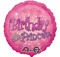 116 Коло 18" ANAGRAM-АН Коло Birthday Princess - рожеве з короною