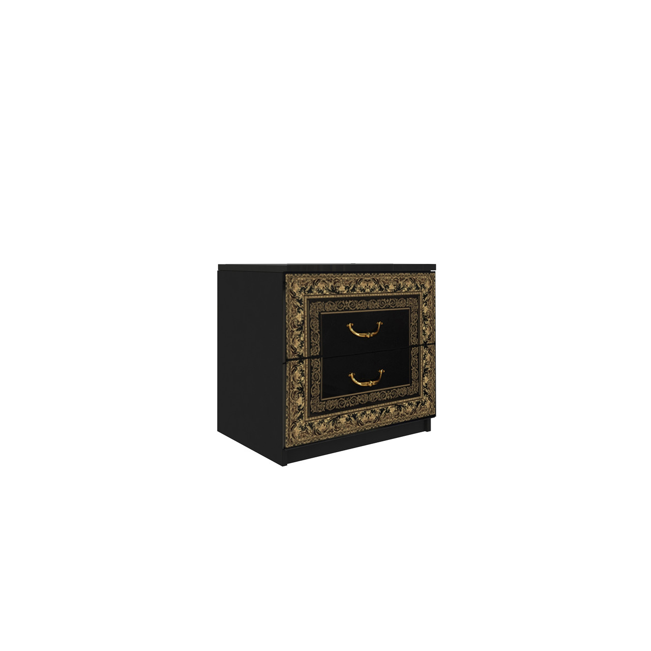 Приліжкова тумба Дженніфер Чорний глянець Міро-Марк, фото 1