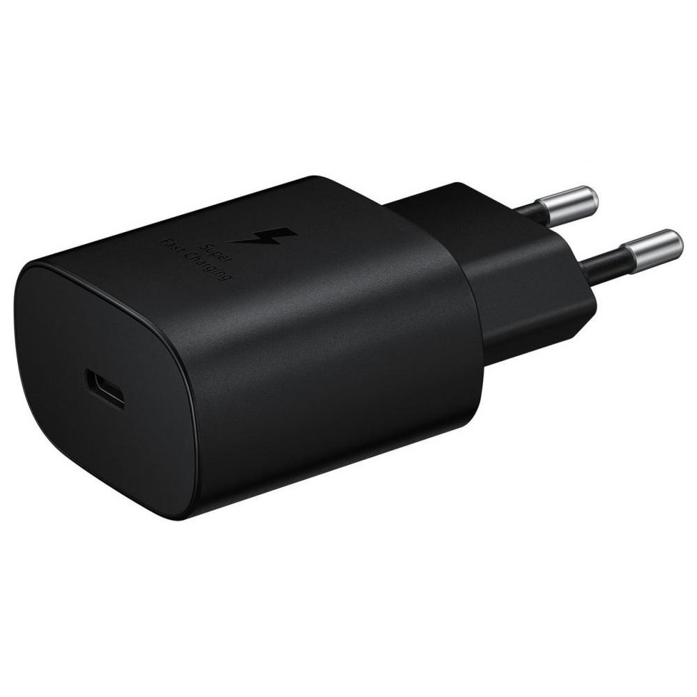 Зарядний пристрій Samsung (25W) USB-C Power Adapter + Cable Black (EP-TA800XBE)